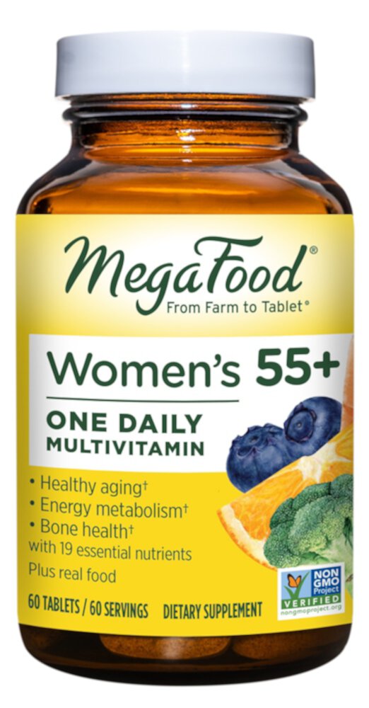 Women Over 55+ One Daily Multivitamin -- 60 Tablets (Таблетки) MegaFood