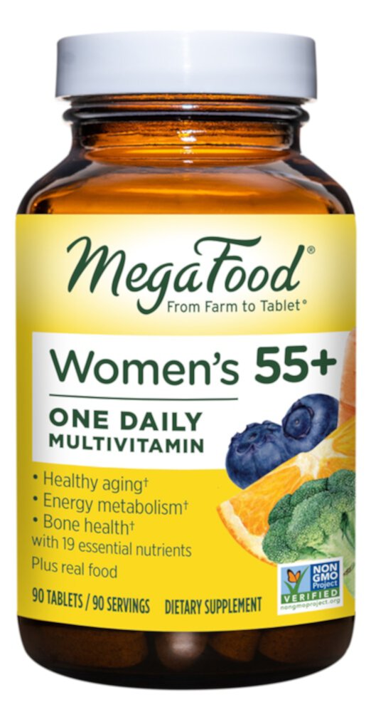 Women Over 55+ One Daily Multivitamin -- 90 Tablets (Таблетки) MegaFood