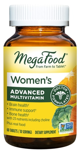 Продвинутый мультивитамин для женщин с холином - 60 таблеток - MegaFood MegaFood