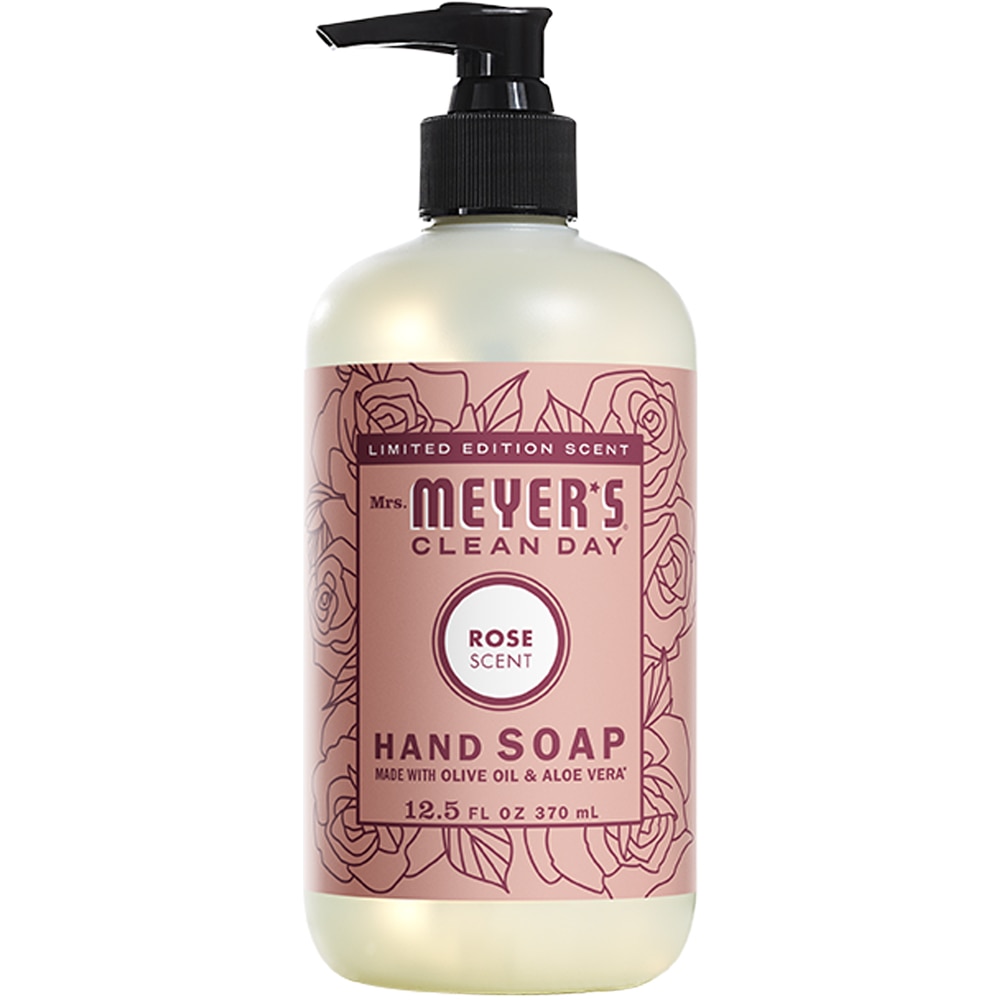 Жидкое мыло для рук Clean Day с весенним ароматом розы — 12,5 жидких унций Mrs. Meyer's
