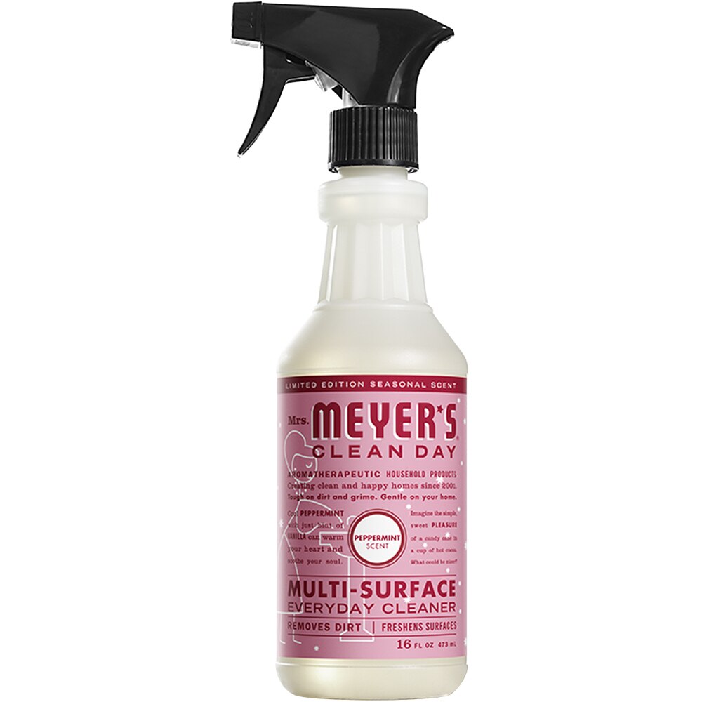 Clean Day Multi-Surface Everyday Cleaner Spray Bottle Holiday Scent Peppermint -- 16 fl oz Mrs. Meyer's