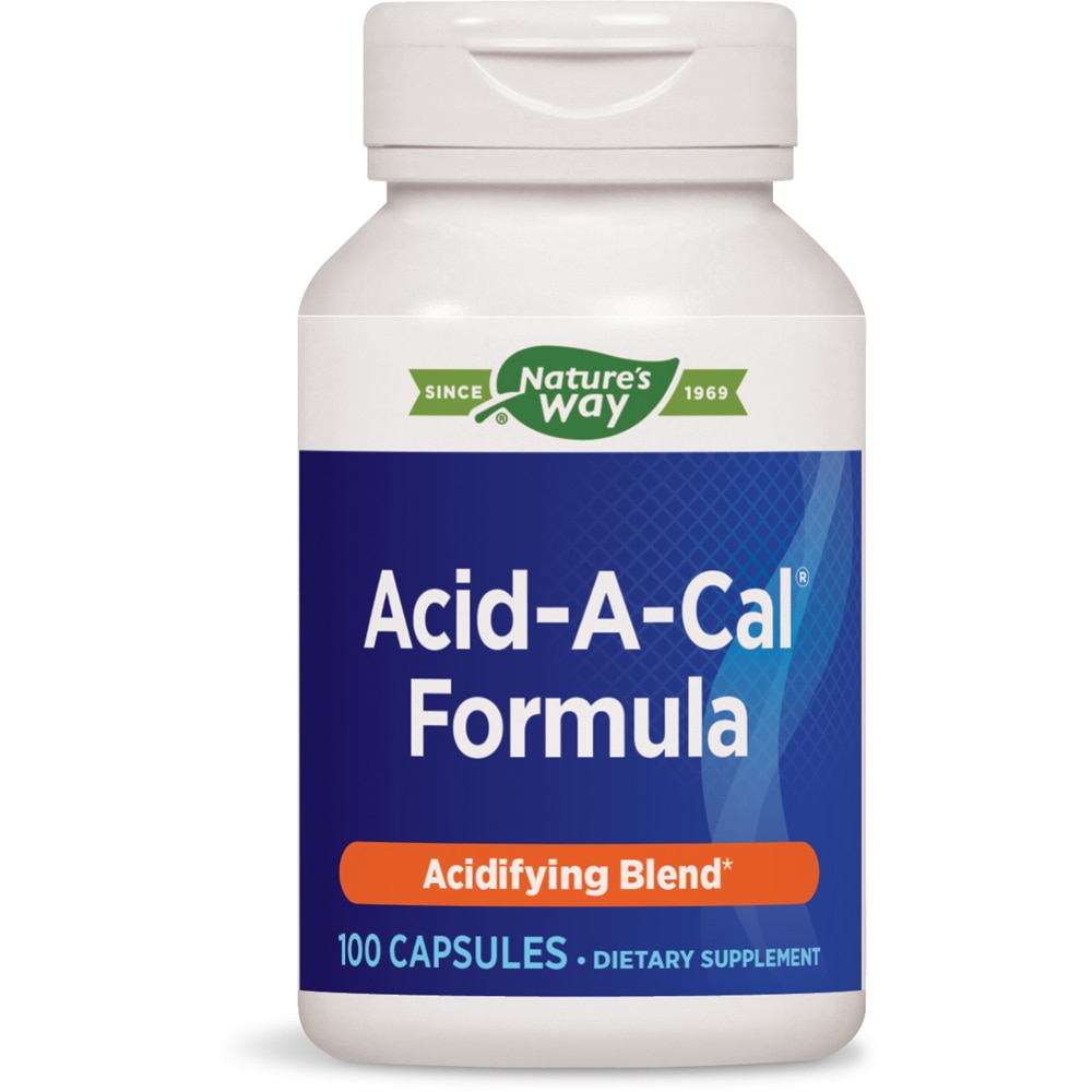 Acid-A-Cal Formula - Acidifying Blend -- 100 Capsules (Капсулы) Nature's Way