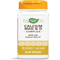 Calcium Magnesium & Vitamin D Complex - Bone and Muscle Function -- 100 Capsules (Капсулы) Nature's Way