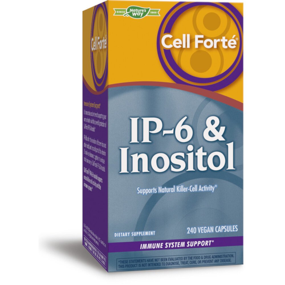 Cell Forté IP-6 и добавка инозитола — 240 веганских капсул Nature's Way