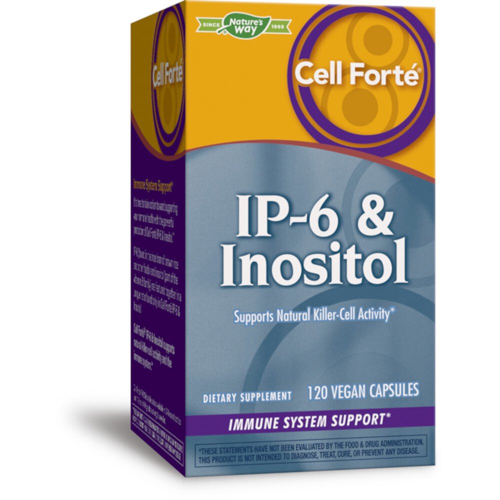 Cell Forté IP-6 и инозитол — 120 веганских капсул Nature's Way