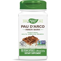 Внутренняя кора Pau D’Arco — 1090 мг на порцию — 100 капсул Nature's Way