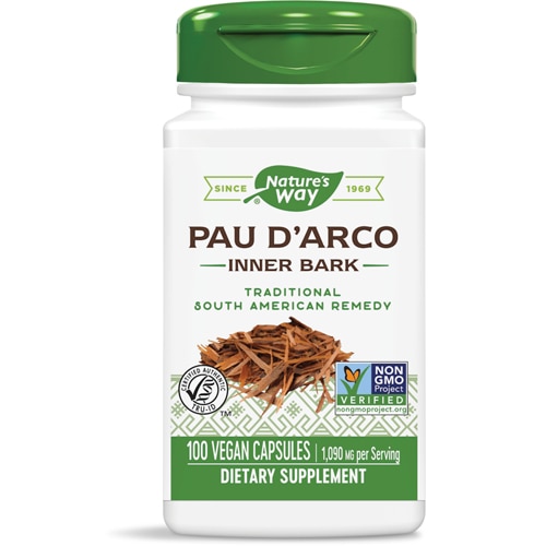 Pau D’Arco Внутренняя кора - 1090 мг на порцию - 100 капсул - Nature's Way Nature's Way