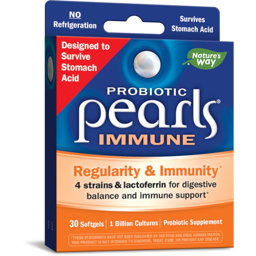 Probiotic Pearls Immune - 1 Billion Live Cultures -- 30 Softgels (Мягкие капсулы) Nature's Way