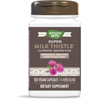 Super Milk Thistle - Promotes Healthy Liver Function -- 120 Vegan Capsules (Веганские капсулы) Nature's Way