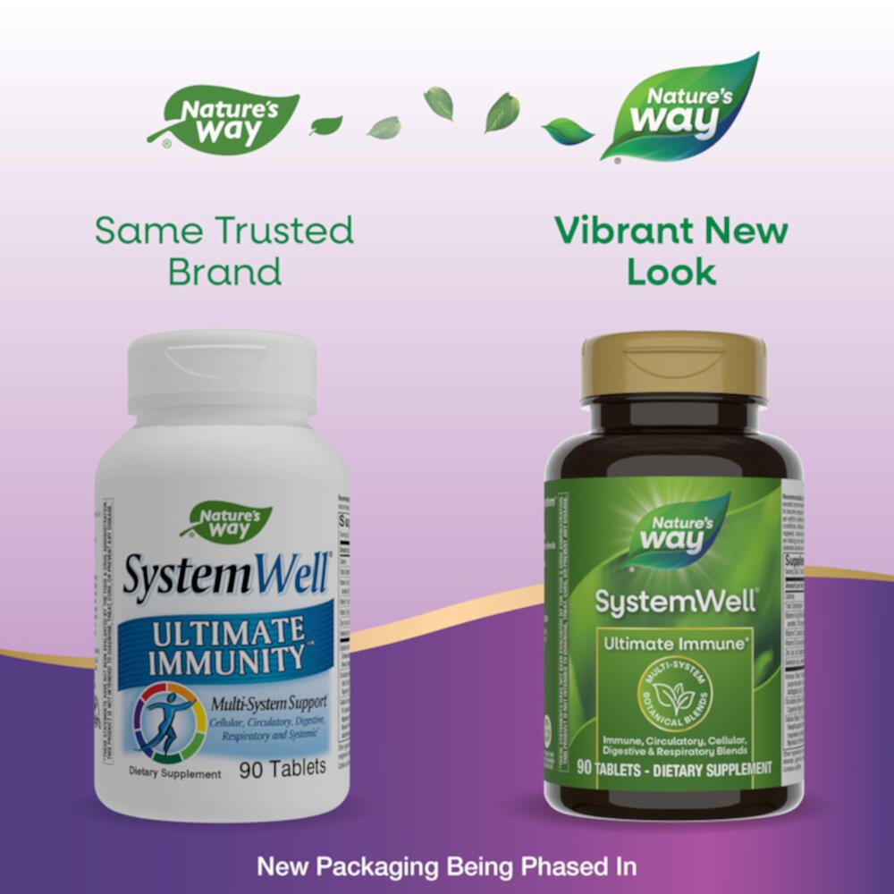 Systemwell - Ultimate Immunity - Multi-System Support -- 90 Tablets (Таблетки) Nature's Way