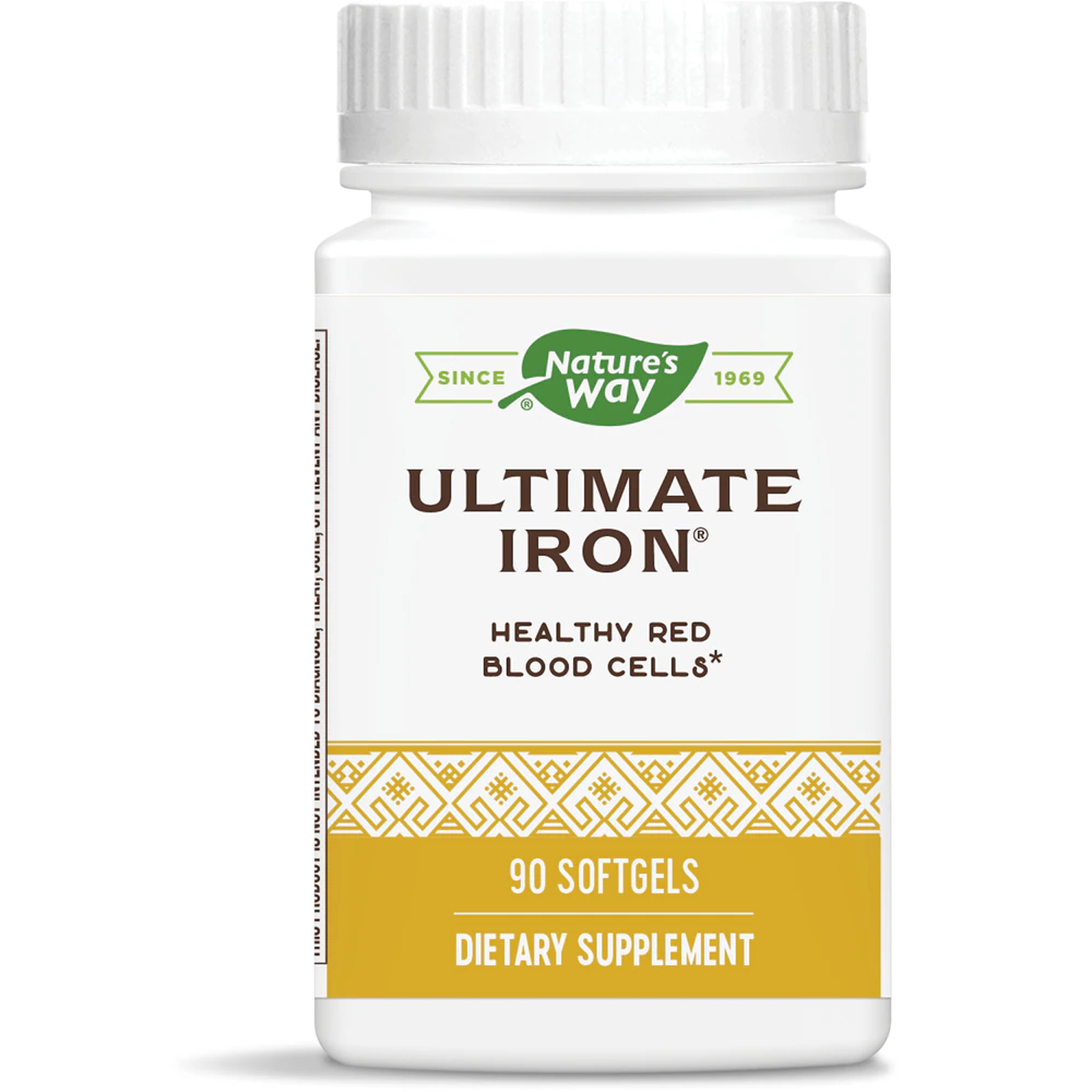 Ultimate Iron - Здоровые красные кровяные тельца - 90 мягких капсул - Nature's Way Nature's Way