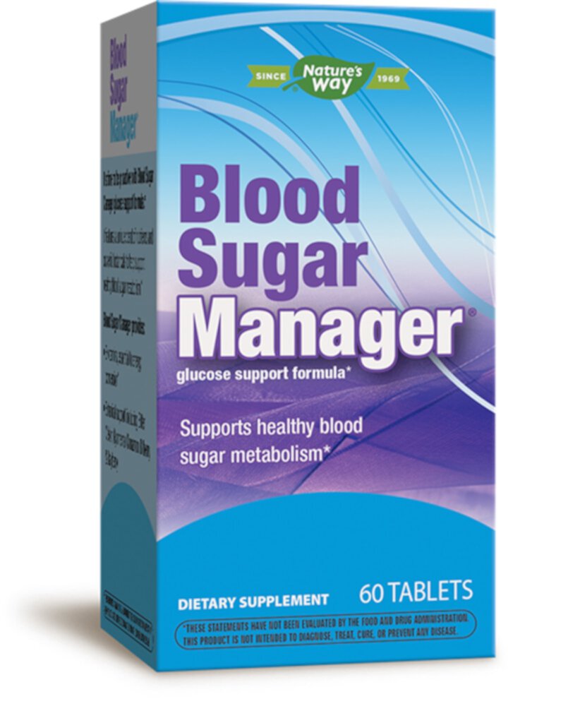 Way Blood Sugar Manager - Формула поддержки уровня глюкозы - 60 таблеток Nature's Way