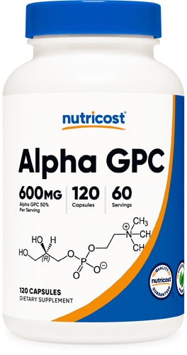 Alpha GPC - 600 мг - 120 капсул - Nutricost Nutricost