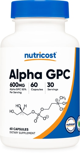 Alpha GPC - 600 мг - 60 капсул - Nutricost Nutricost