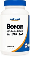 Boron -- 5 mg - 240 Capsules (Капсулы) Nutricost