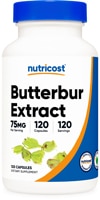 Butterbur Extract -- 75 mg - 120 Capsules (Капсулы) Nutricost