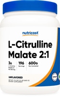 Citrulline Malate 2:1 Powder (Порошок) Unflavored (Без вкуса) -- 3 g - 200 Servings (Порции) Nutricost