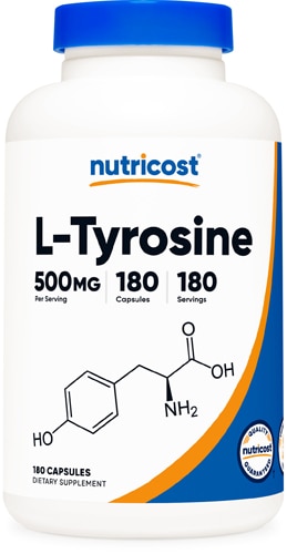 L-Tyrosine -- 500 mg - 180 Capsules (Капсулы) Nutricost