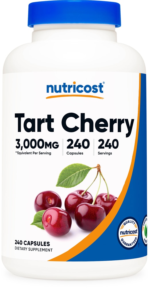 Экстракт терпкой вишни -- 3000 мг -- 240 капсул Nutricost