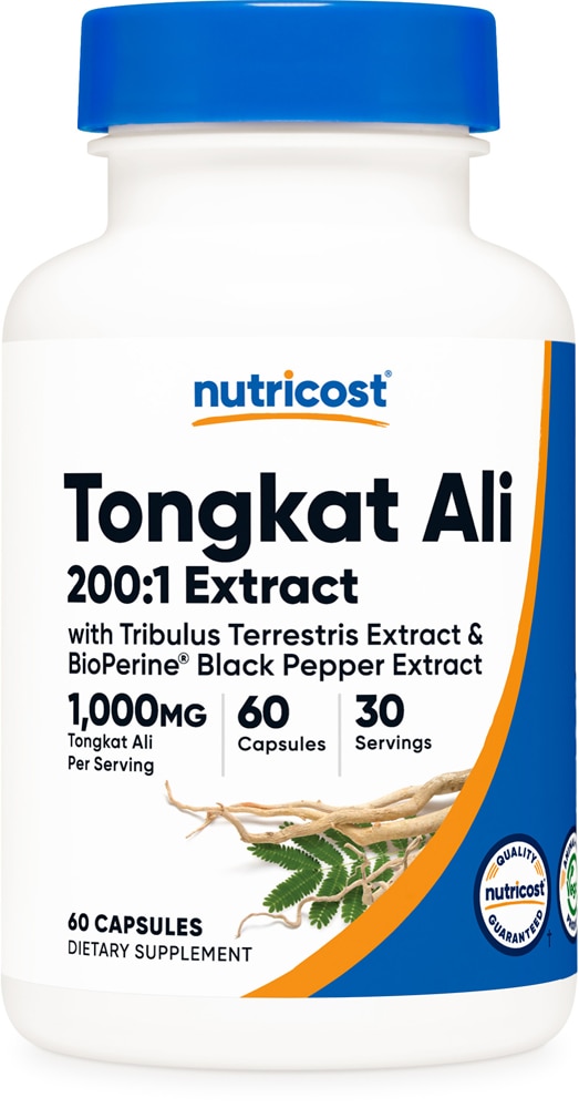 Тонгкат Али -- 1000 мг -- 60 капсул Nutricost