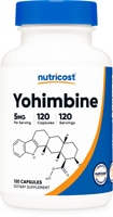 Yohimbine HCL - 5 мг - 120 капсул - Nutricost Nutricost