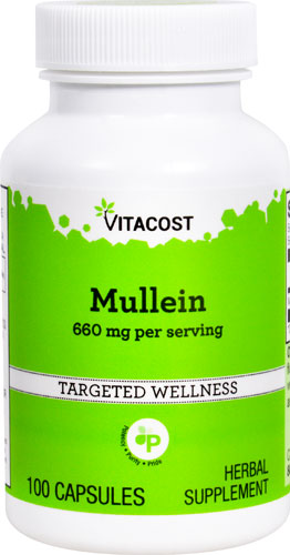 Mullein -- 680 mg per serving - 100 Capsules (Капсулы) Vitacost