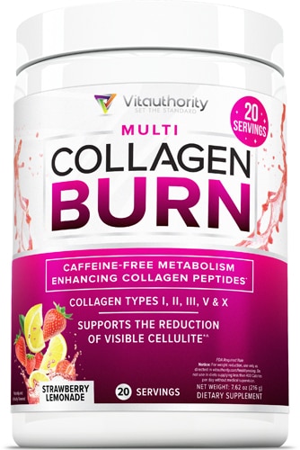 Multi Collagen Burn Strawberry Lemonade – 20 порций Vitauthority