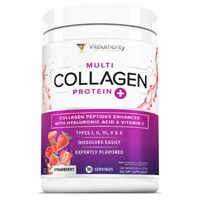 Multi Collagen Protein + клубника — 30 порций Vitauthority