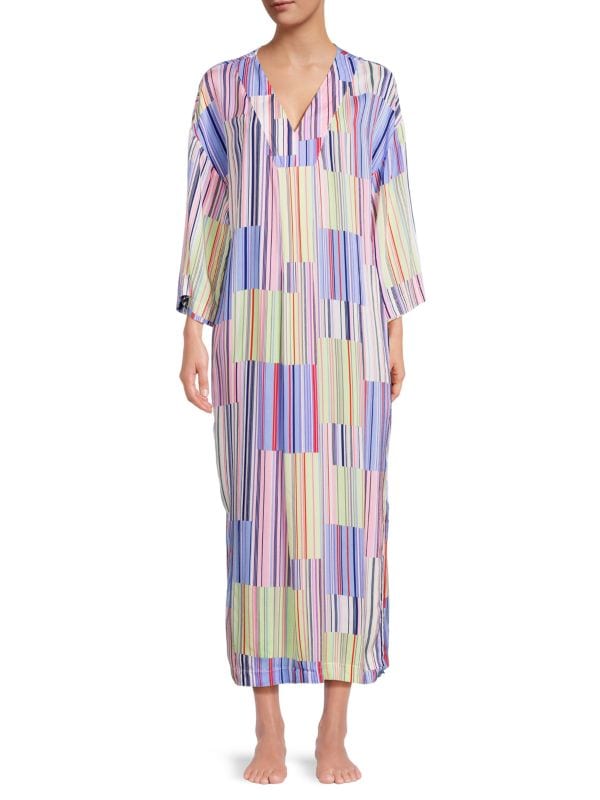 Полосатое платье макси для сна Sanctuary