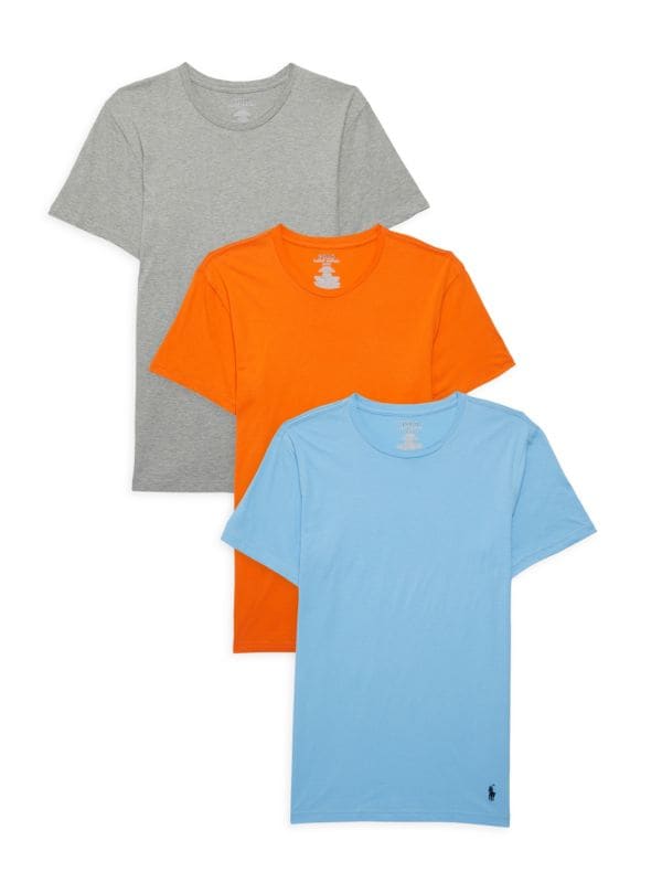 Набор из 3 футболок классического кроя с круглым вырезом Polo Ralph Lauren