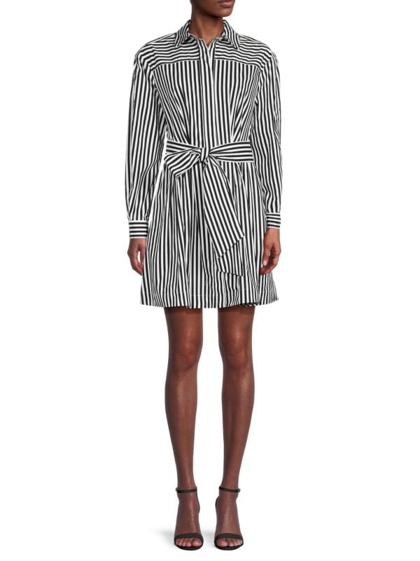 Мини-платье-рубашка Austyn с завязками спереди Toccin