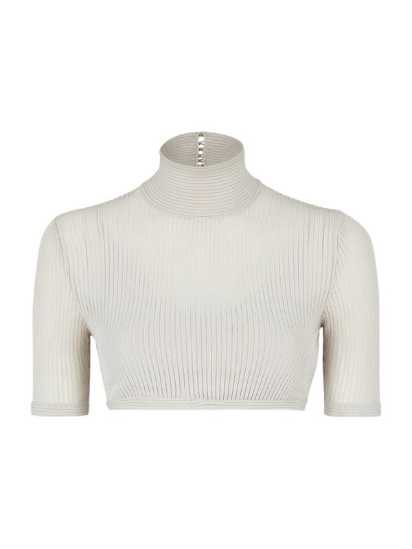 Женская Блузка FENDI Cropped Rib-Knit Top FENDI