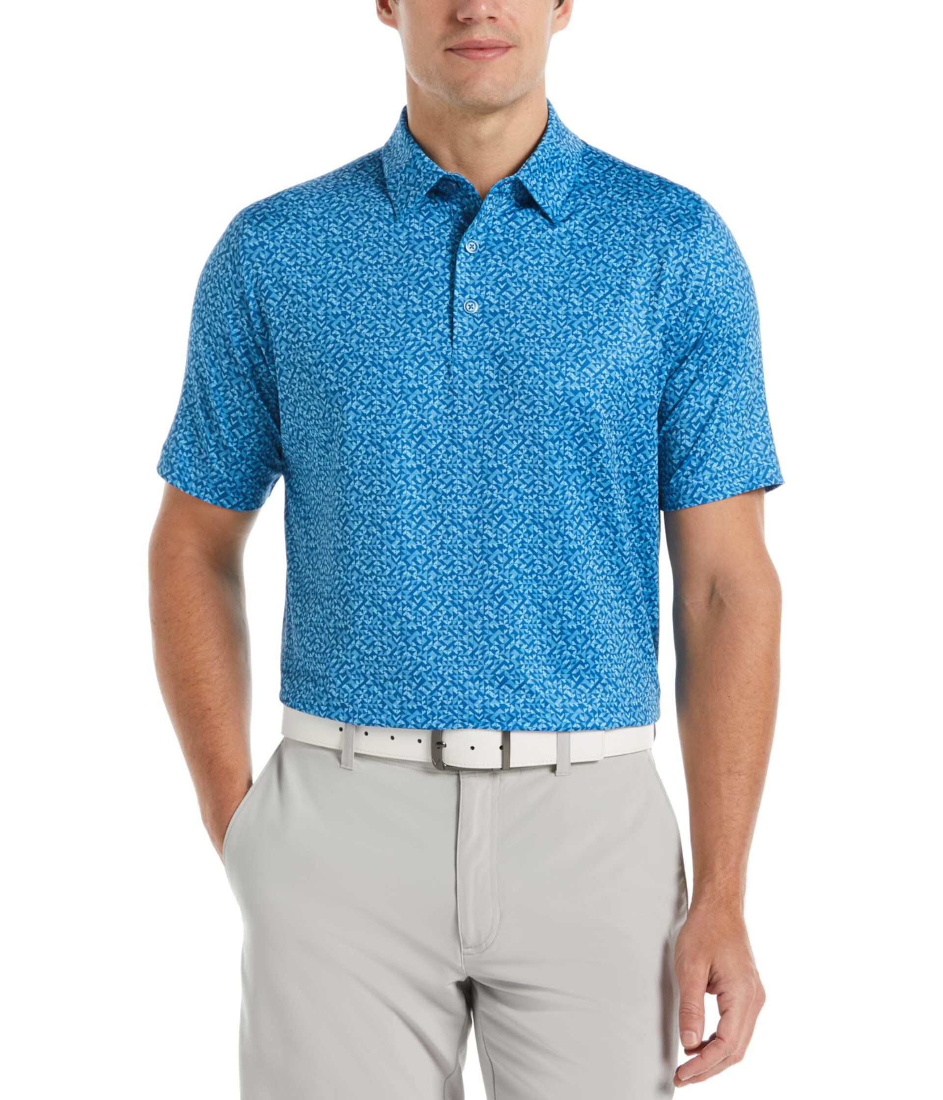 Рубашка-поло All Over Trademark Shape Shifter с шевронным принтом Callaway