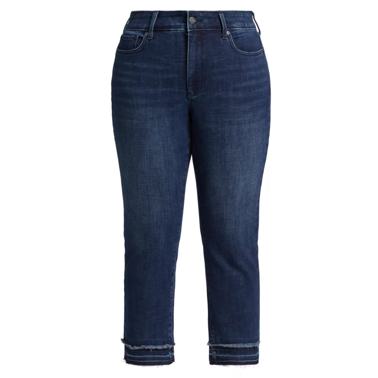Прямые джинсы Marilyn с высокой посадкой и бахромой NYDJ