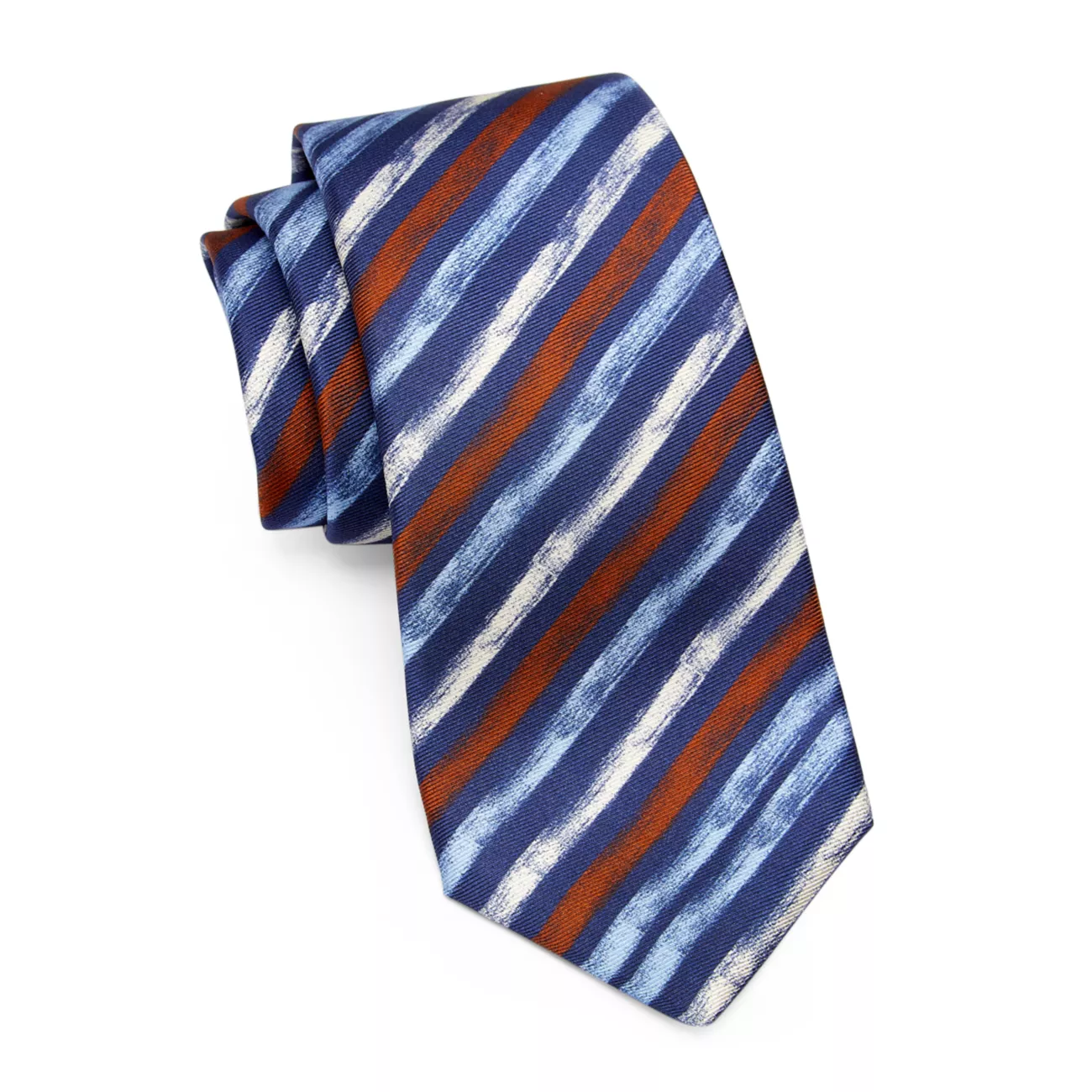 Полосатый шелковый галстук Kiton