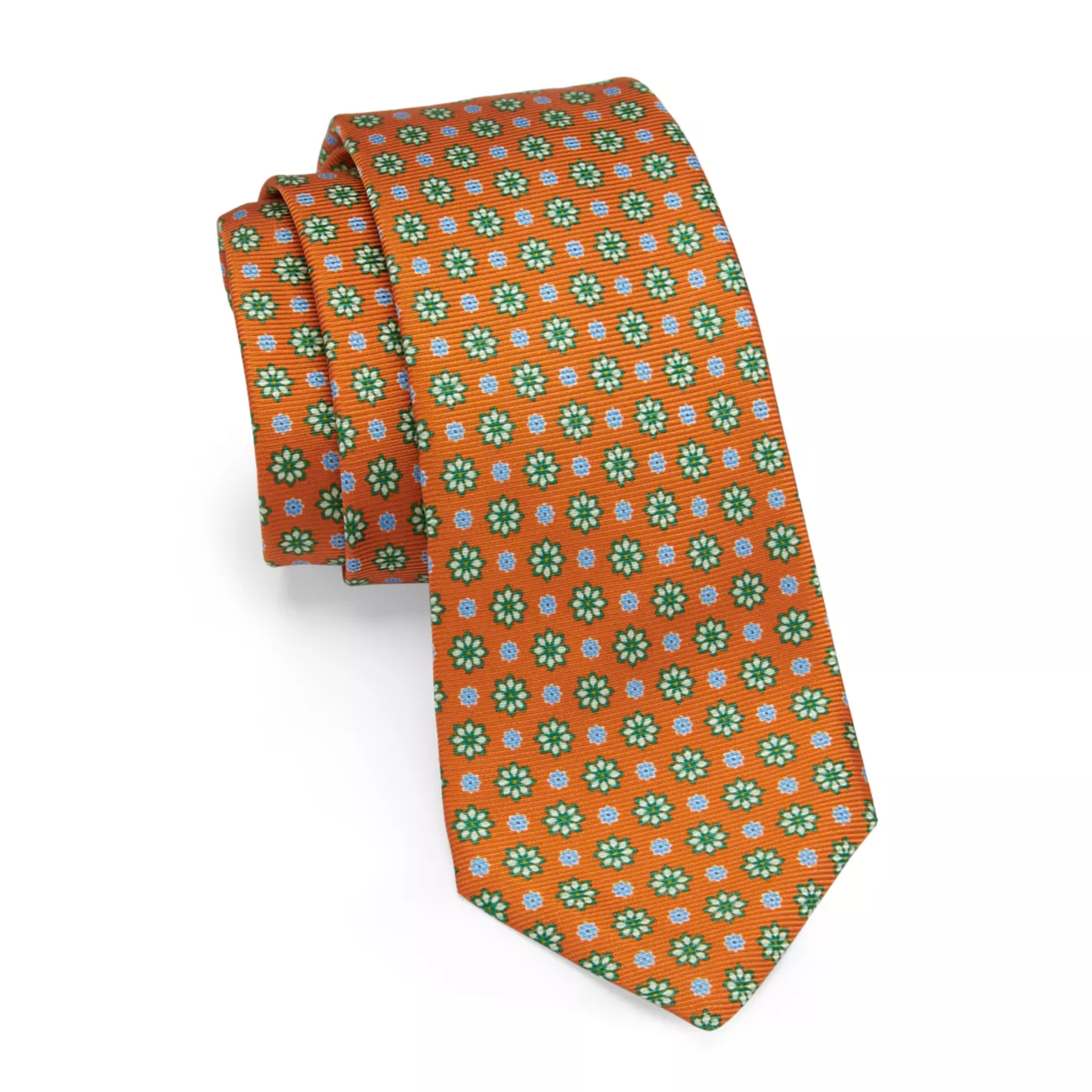 Шелковый галстук с цветочным принтом Kiton