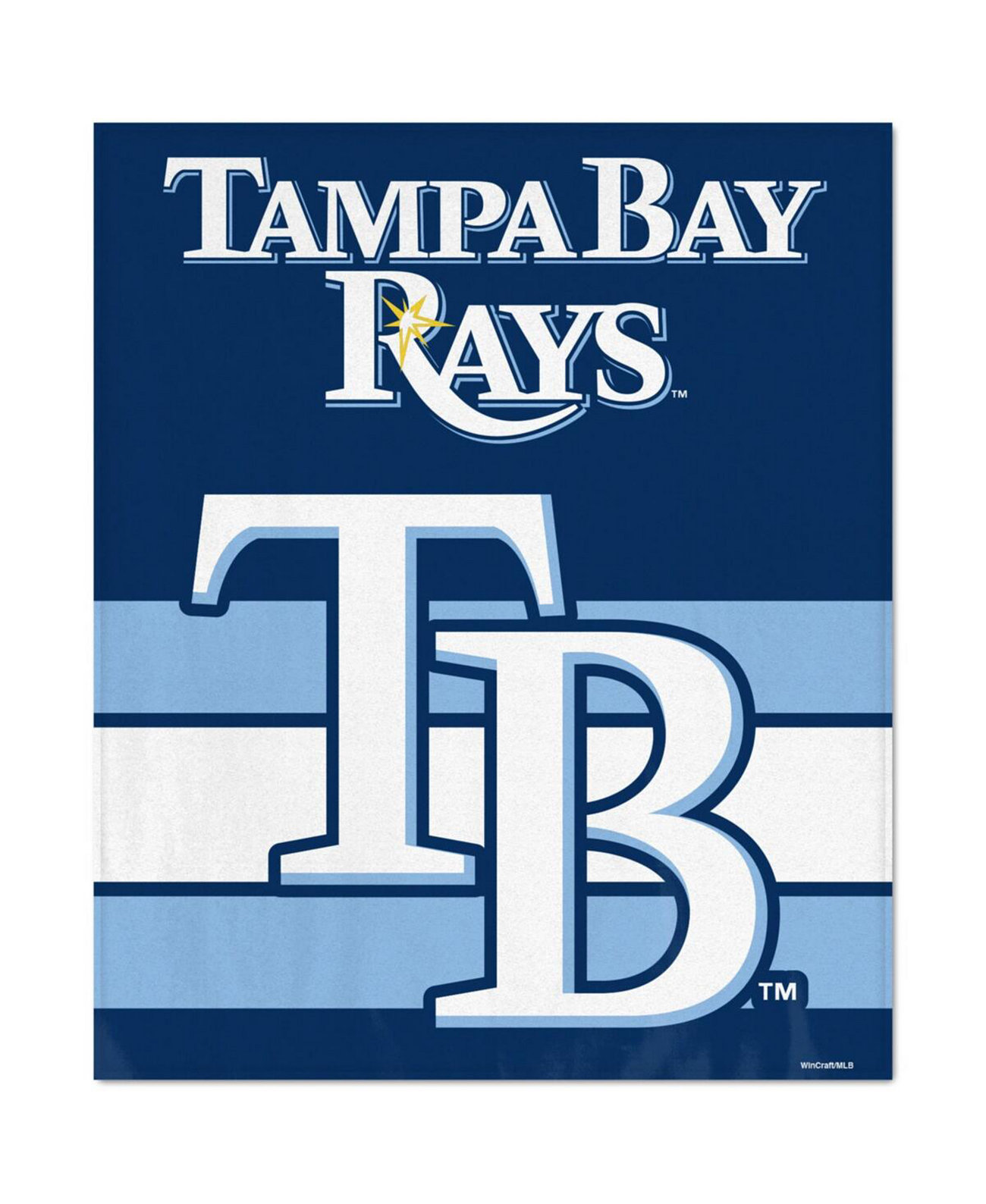 Ультраплюшевое плед Tampa Bay Rays размером 50 x 60 дюймов Wincraft