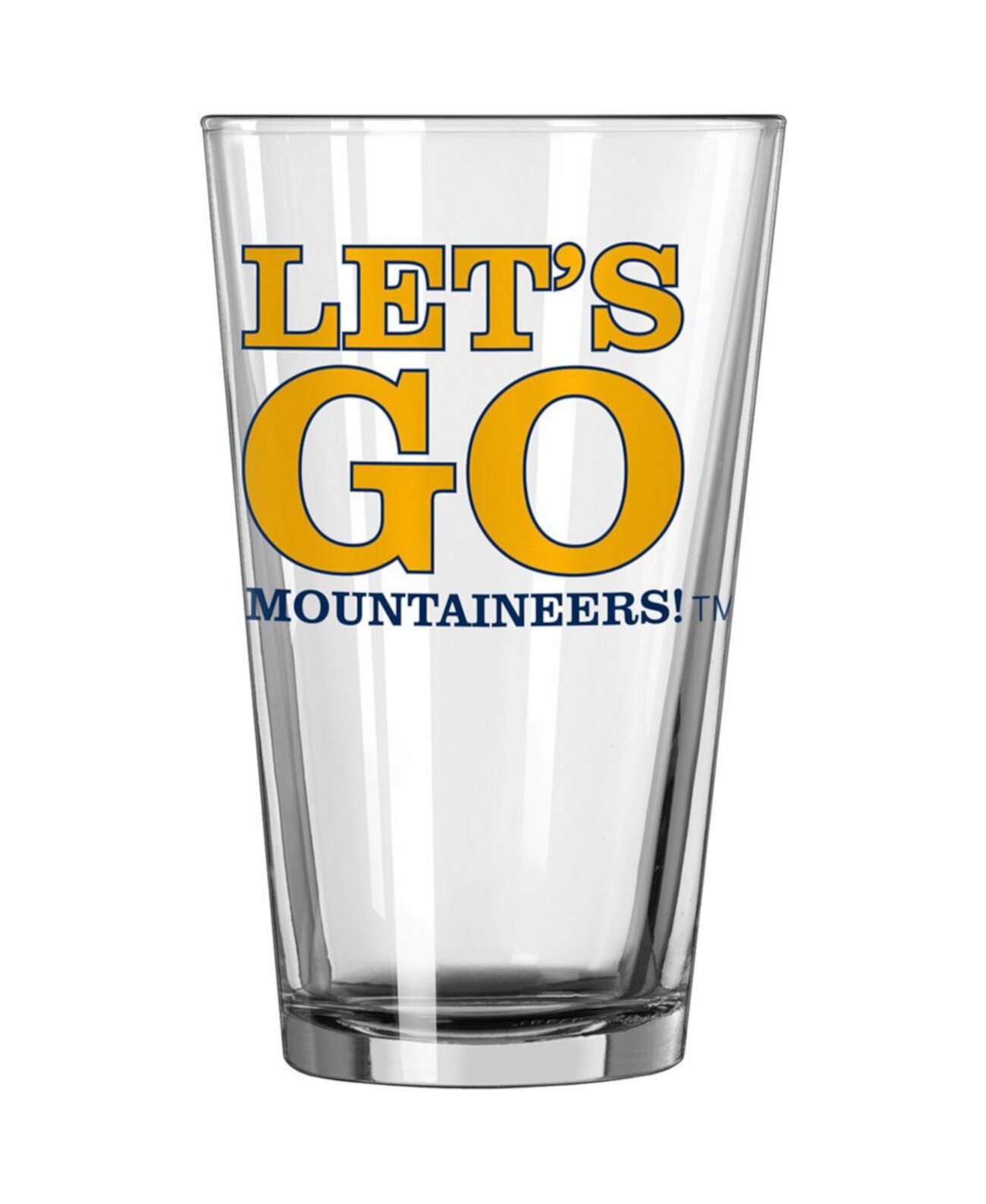 Стакан с надписью команды West Virginia Mountaineers, 16 унций, пинта Logo Brand