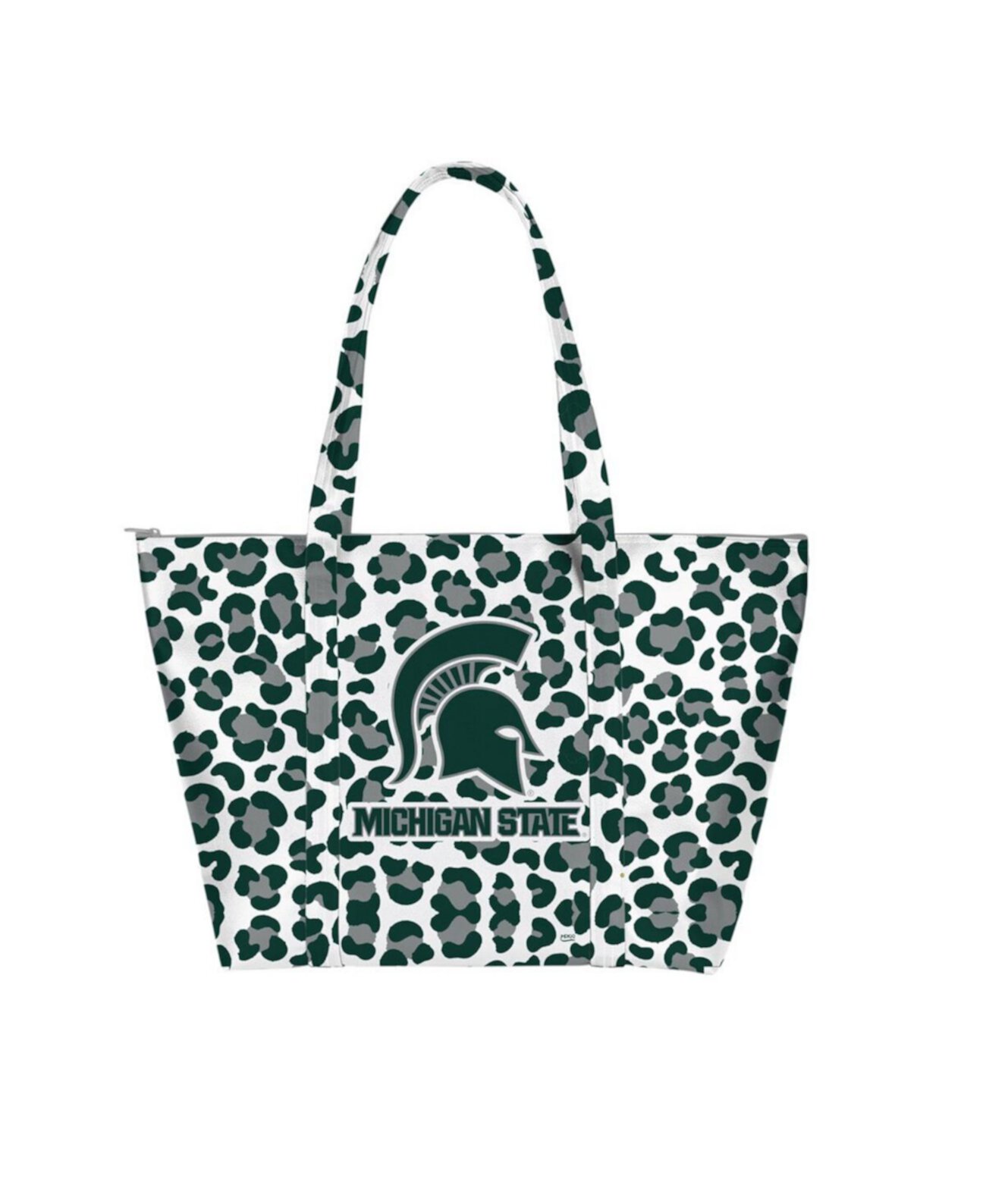 Женская большая сумка Michigan State Spartans с леопардовым принтом Weekender Indigo Falls