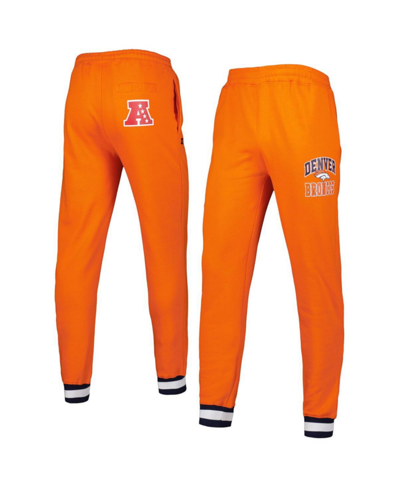 Мужские оранжевые флисовые брюки-джоггеры Denver Broncos Blitz Starter