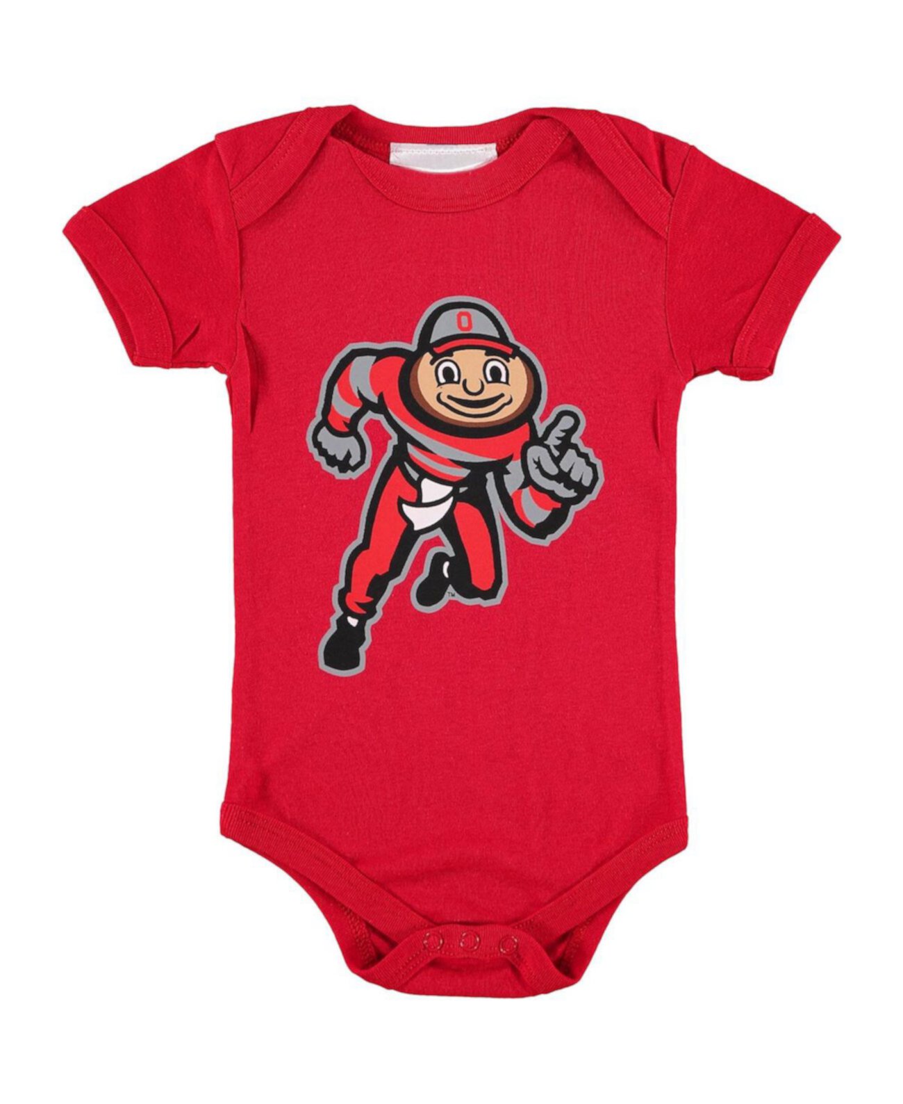 Боди Scarlet Ohio State Buckeyes с большим логотипом для мальчиков и девочек для младенцев Two Feet Ahead