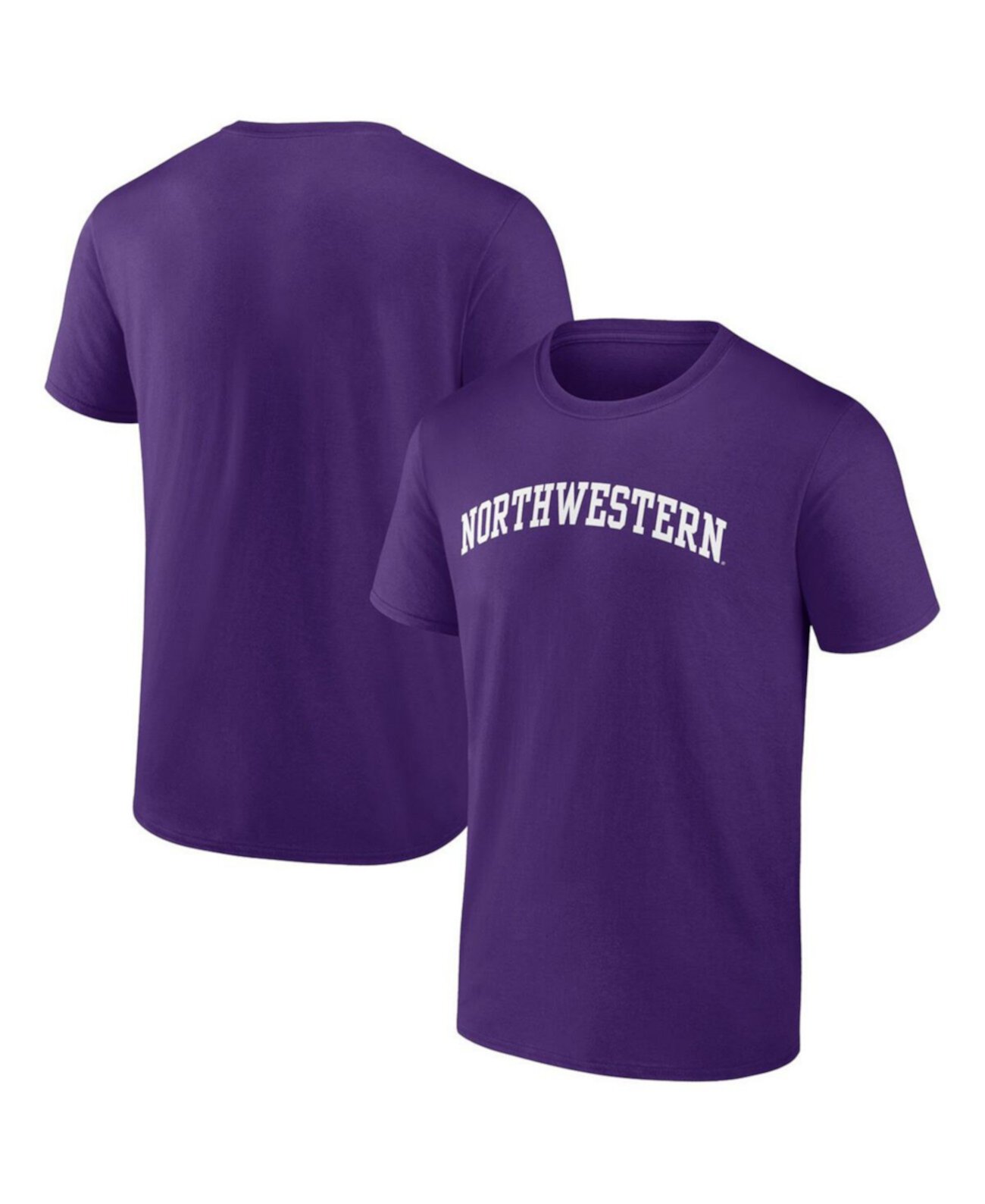 Мужская фиолетовая футболка Northwestern Wildcats Basic Arch Fanatics