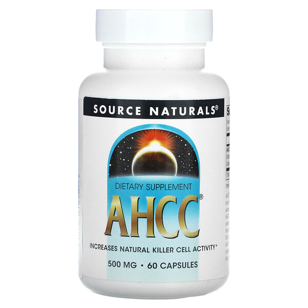 AHCC, 500 мг, 60 капсул Source Naturals