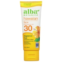 Botanica Hawaiian Солнцезащитный крем для лица SPF 30 без запаха -- 3 жидких унции Alba