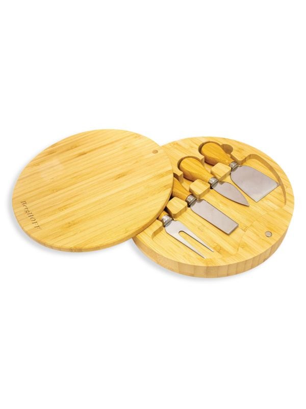 Набор бамбуковых круглых сырных досок, 6 предметов BergHOFF