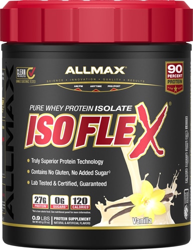 Isoflex Whey Protein Isolate Vanilla -- 0.9 lbs ALLMAX