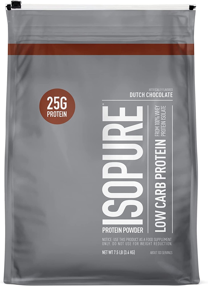 Low Carb Protein Powder (Порошок) Dutch Chocolate -- 103 Servings (Порции) Isopure