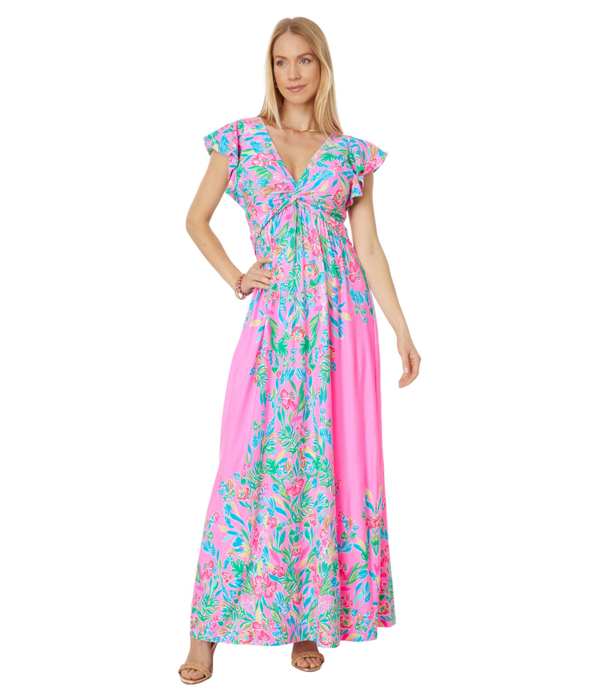 Verona Flutter Sleeve Maxi Lilly Pulitzer