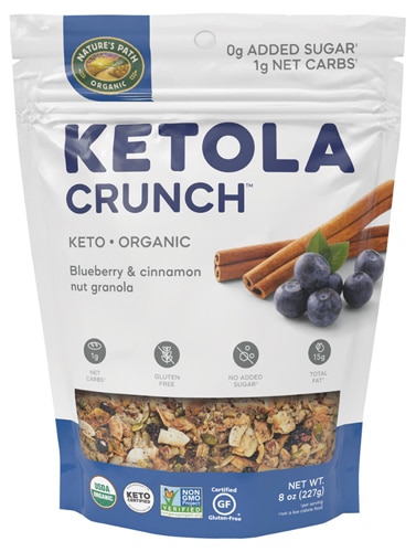 Органическая гранола Ketola Crunch™ с орехами, черникой и корицей, 8 унций Nature's Path