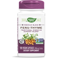 Premium Blend Fenu-Thyme — 900 мг на порцию — 100 веганских капсул Nature's Way